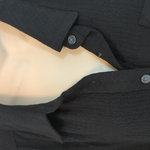 Torrid Peplum Crinkle Flannel Gauze Button Up Top 3X - Picture 9 of 16